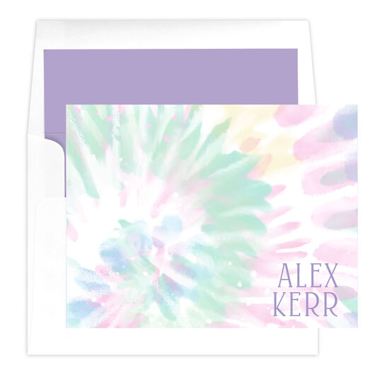 Alex Tie-Dye Folded Note Cards